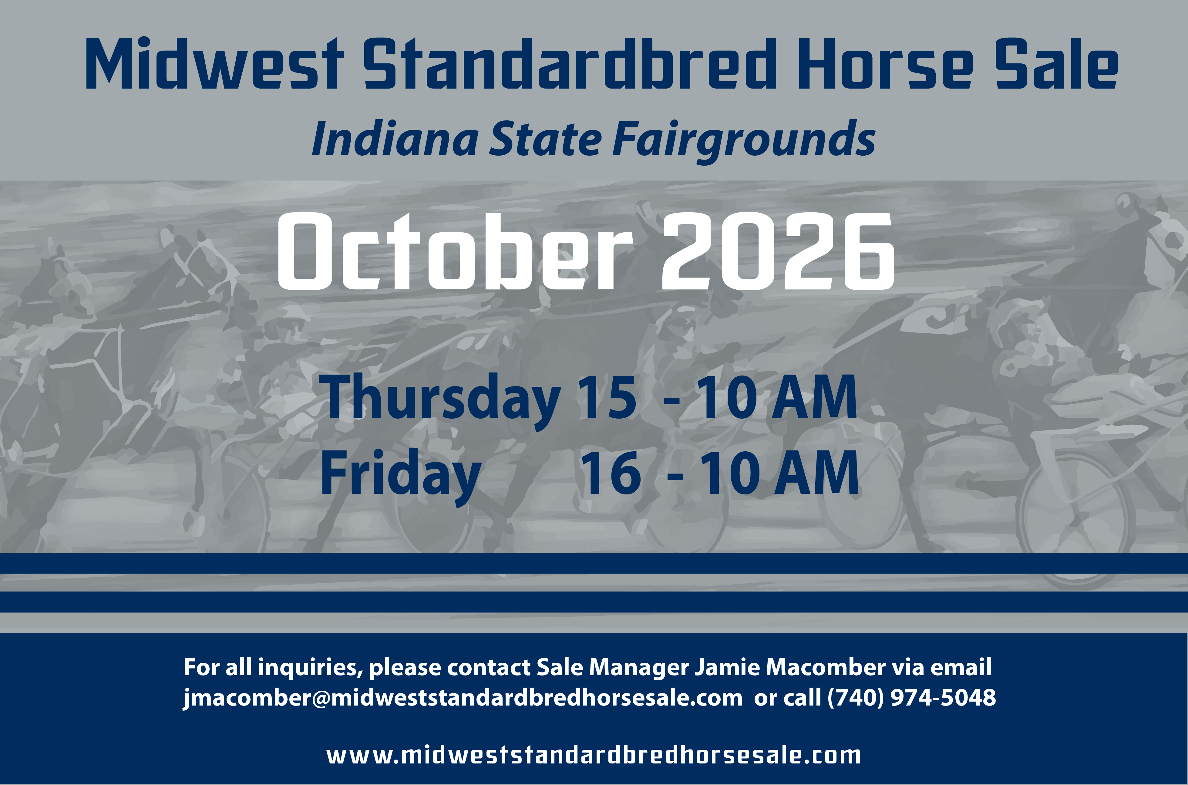 Midwest Standardbred Horse Sale - October 15 & 16, 2026 Sale